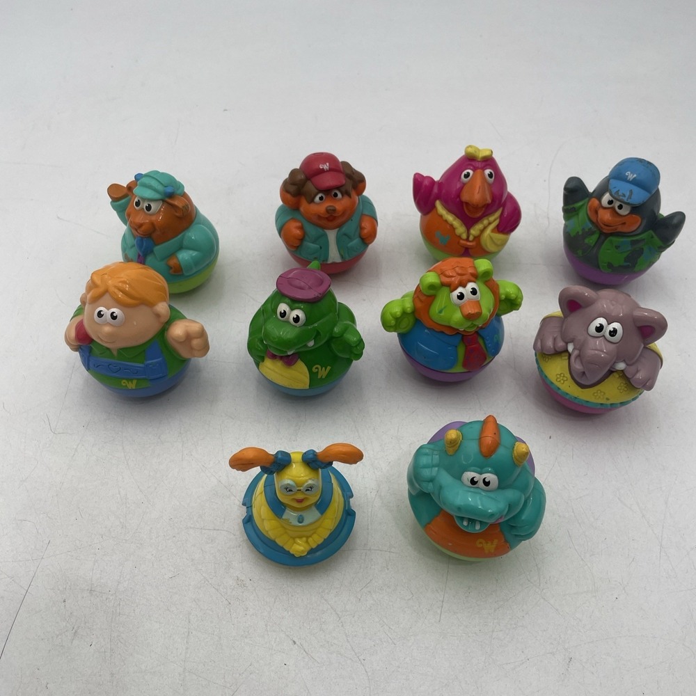 Vintage Hasbro Weebles Wobble Lot of 10 Characters Figures No duplicates